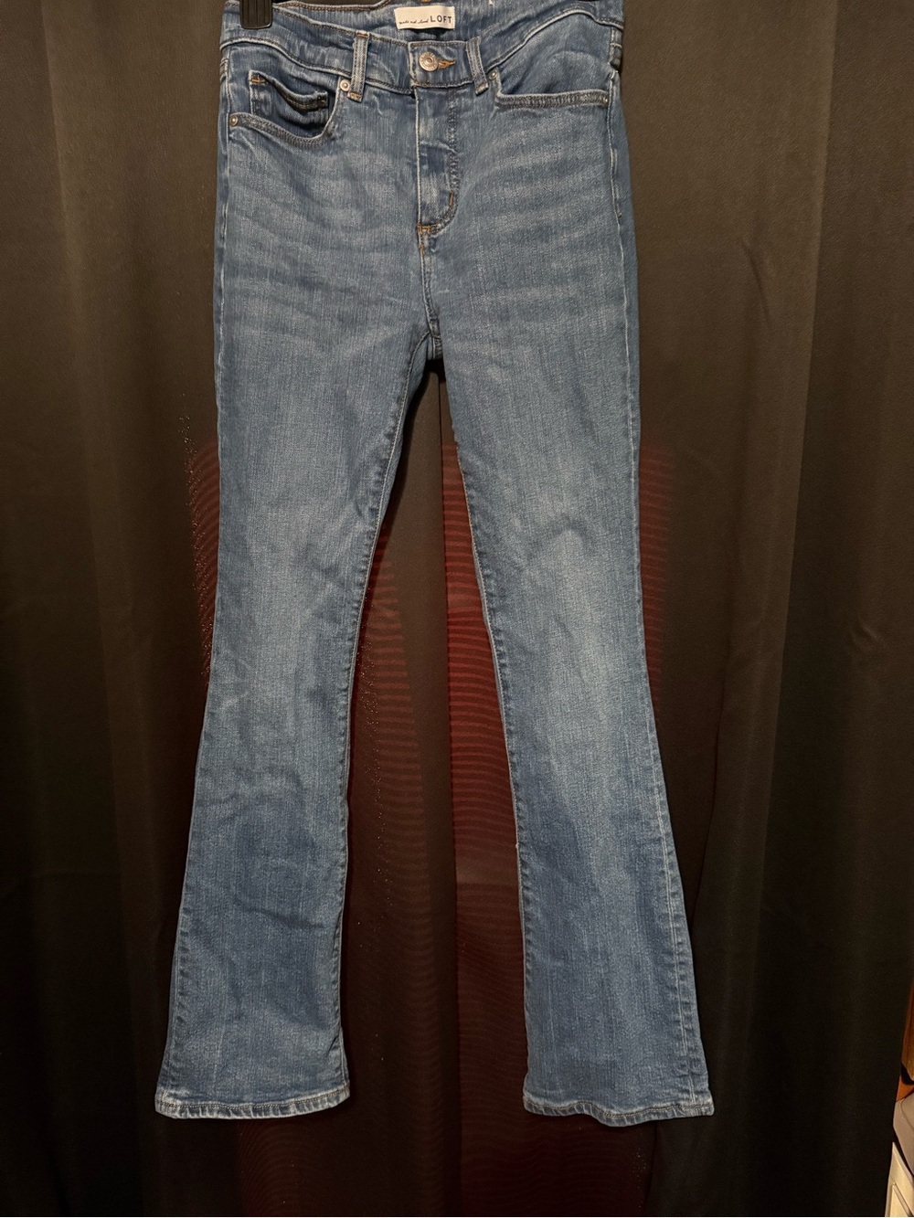 Size 0/25 LOFT Medium Blue Boot Cut Jeans